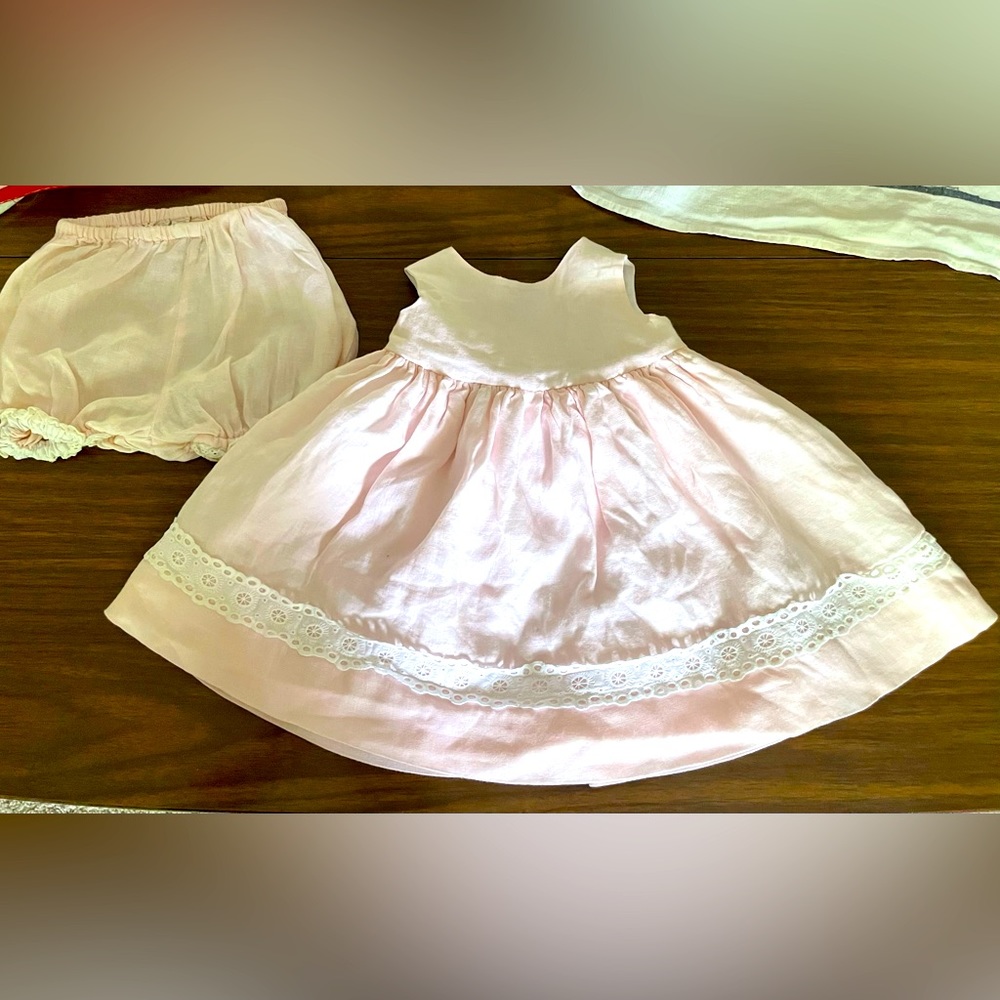 Vintage boutique baby wear 12 month pink dress